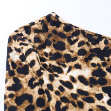 Leopard Print Crop Top