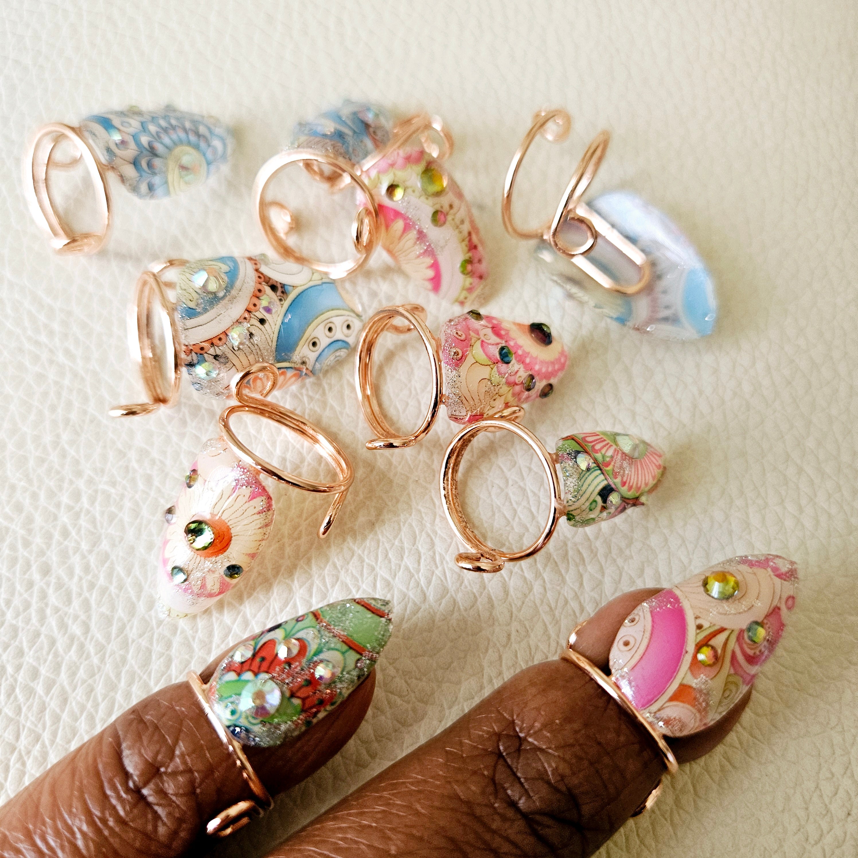 Nail Rings, Boho