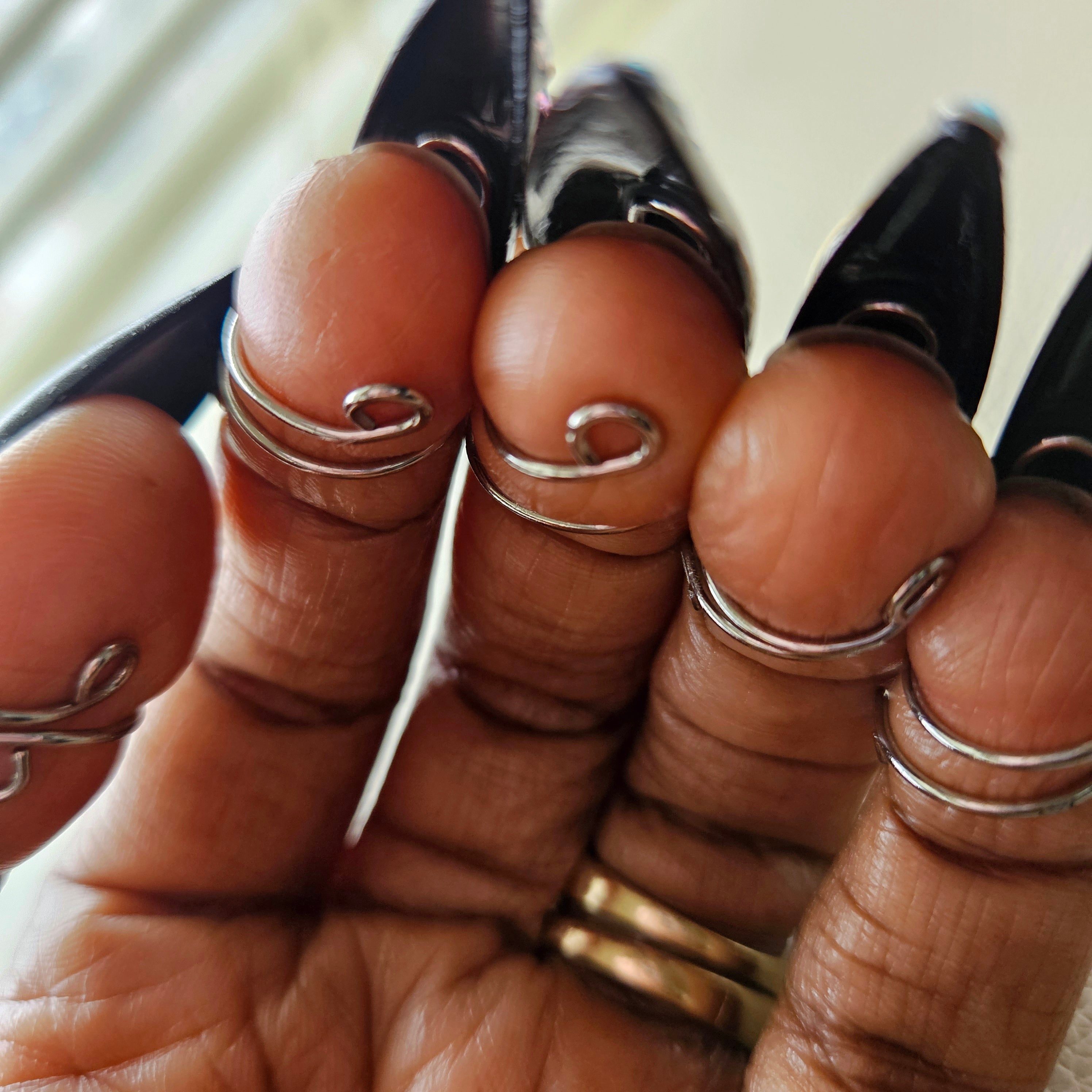 Afrocentric 3D Nail Rings