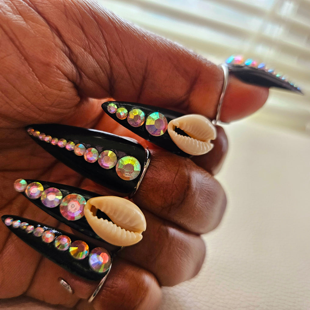 Afrocentric 3D Nail Rings