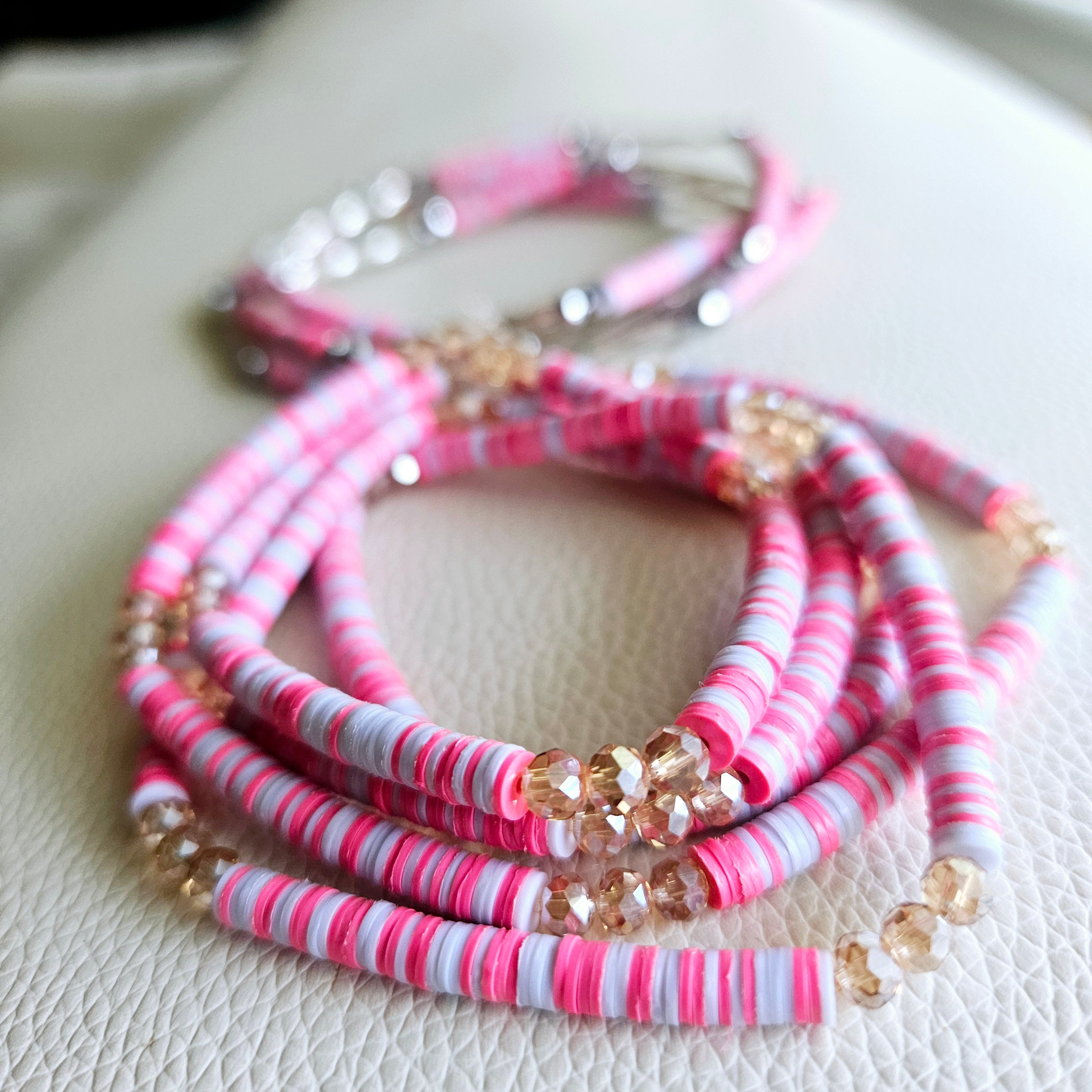 Vinyl Waist Beads, 2pcs - NEW ARRIVAL