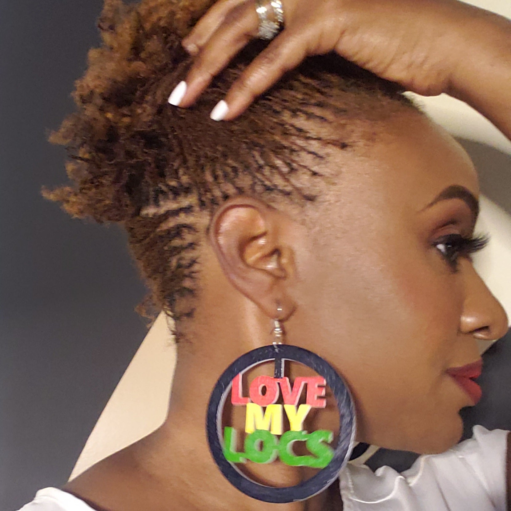 Love My Locs Earrings, Afrobeats Collection