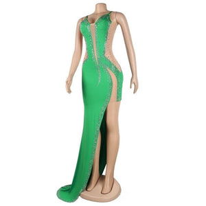 Rhinestones Dress, Gemstones Dresses (L to XL)