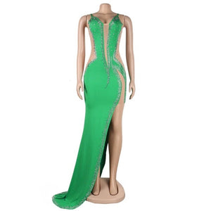 Rhinestones Dress, Gemstones Dresses (L to XL)