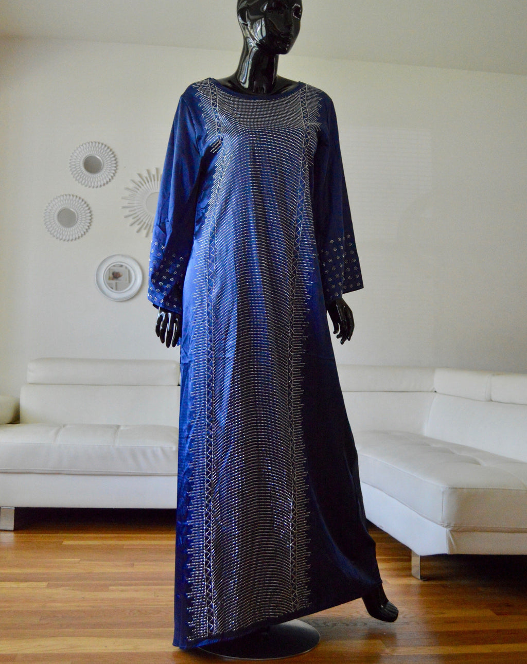Blinged-out Abaya Dress. Afrobeats Collection