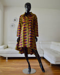 Ankara Dress, Yellow/Red/Blue, Afrobeats Collection