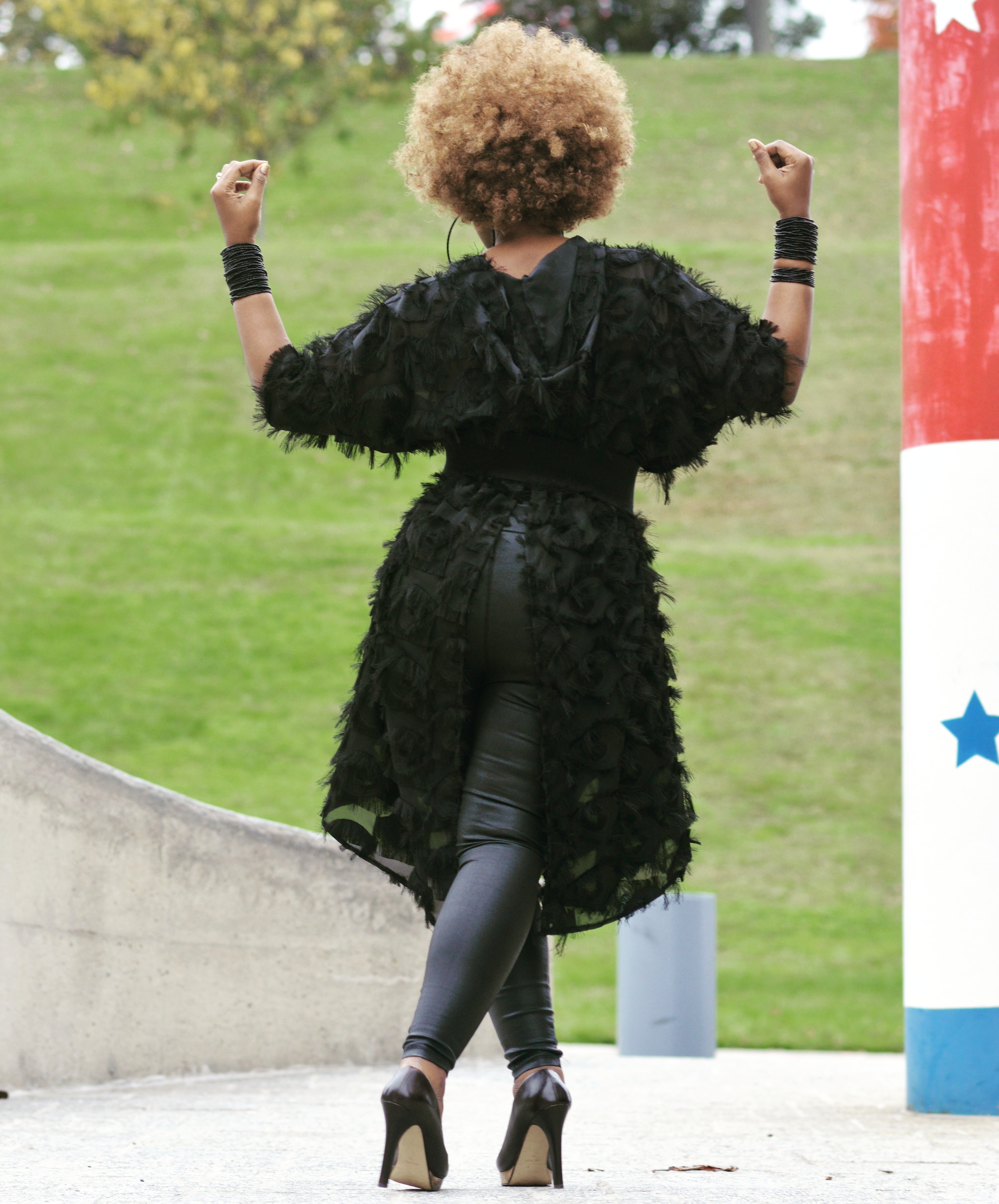 Black Feathered Dress, Afrobeats Collection