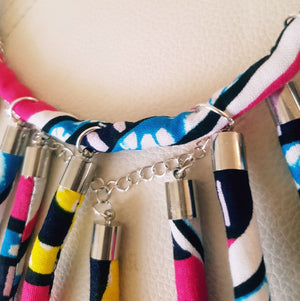 Ankara Tassel Necklace