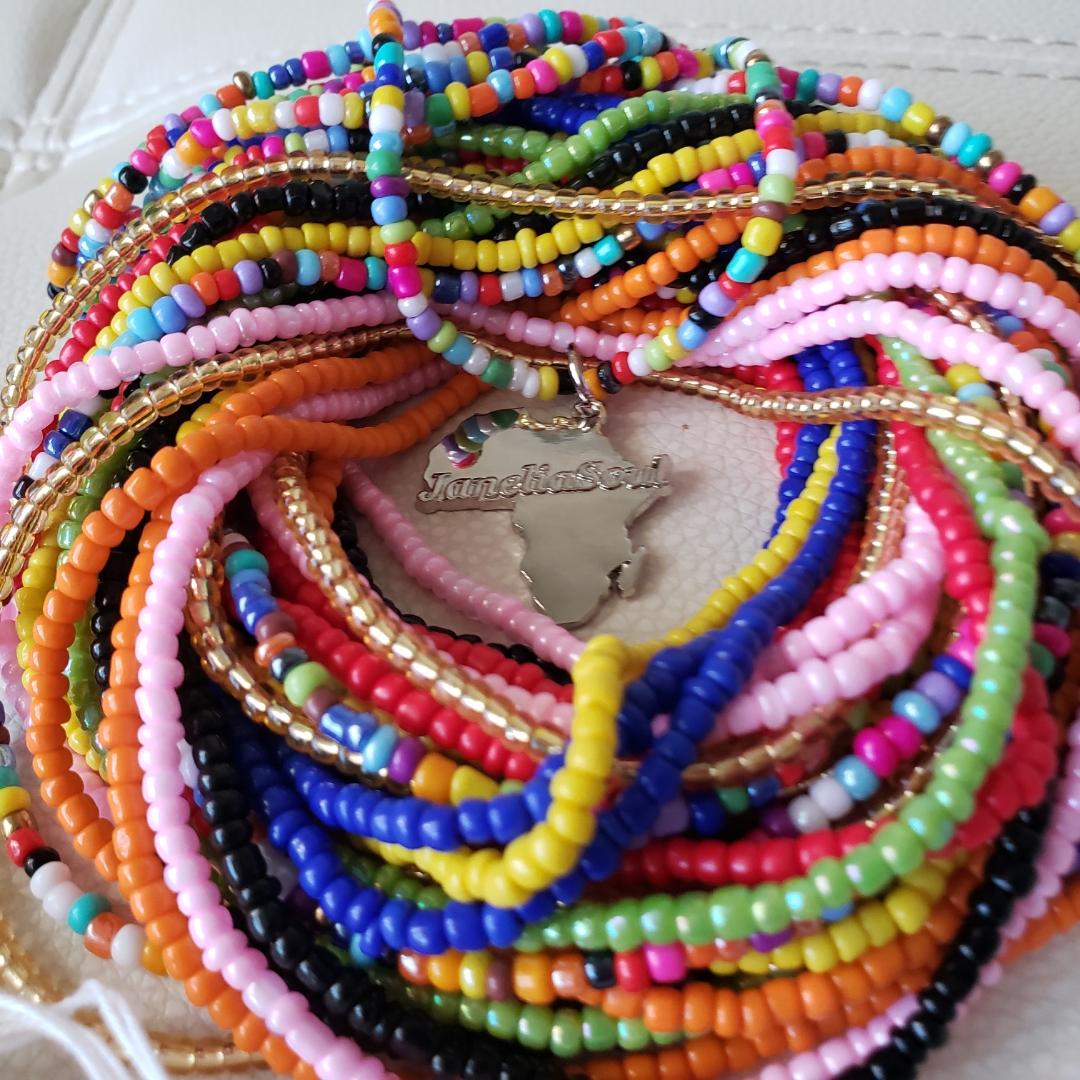 Janeliasoul Tie-On (Yorùbá ) Waist Beads, Branded