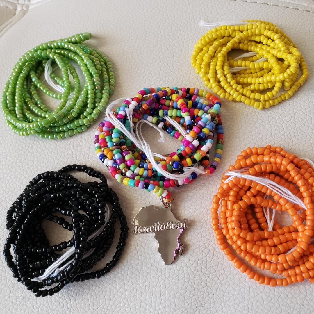 Janeliasoul Tie-On (Yorùbá ) Waist Beads, Branded