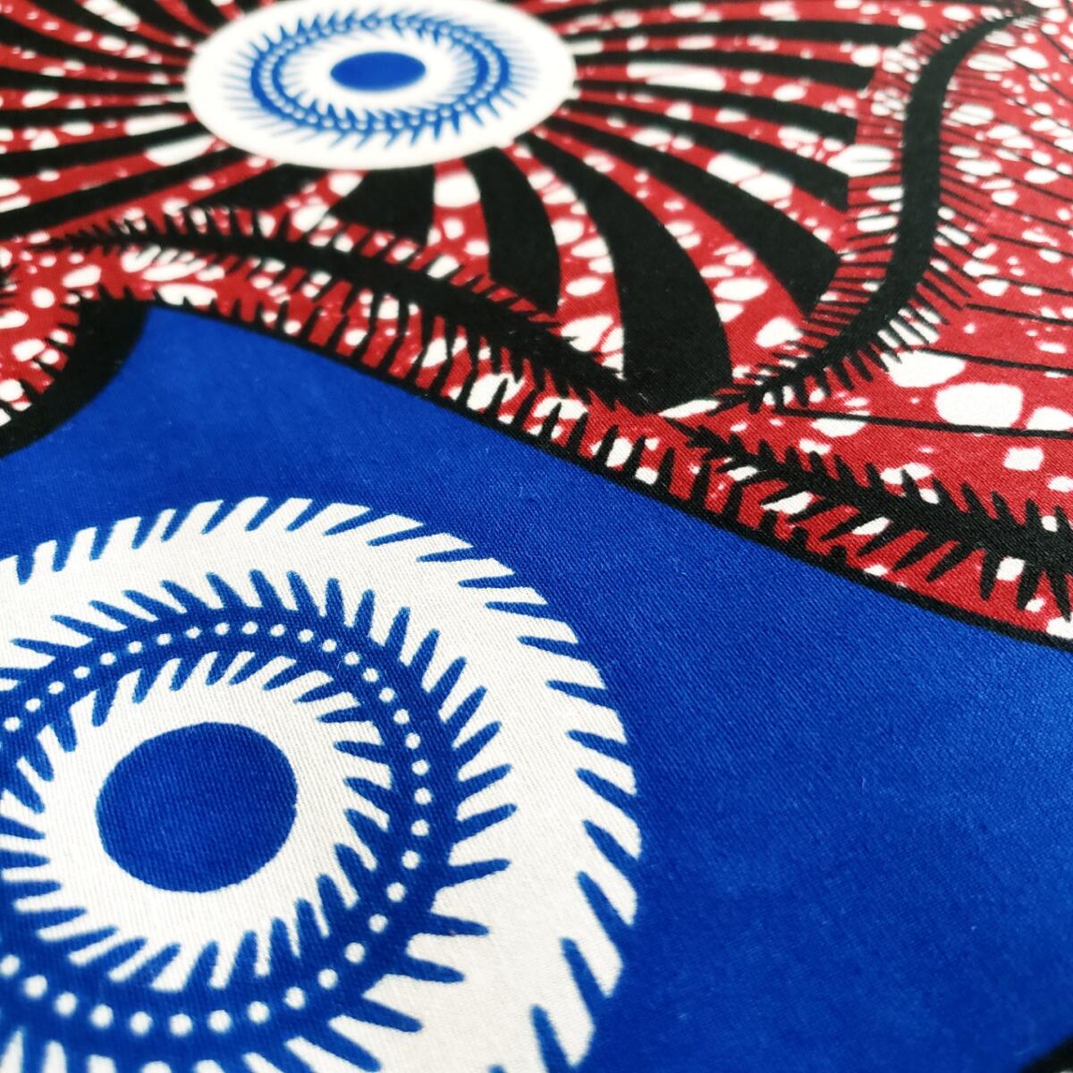 African Ankara Fabric, 6 yards (Royal-Brown)