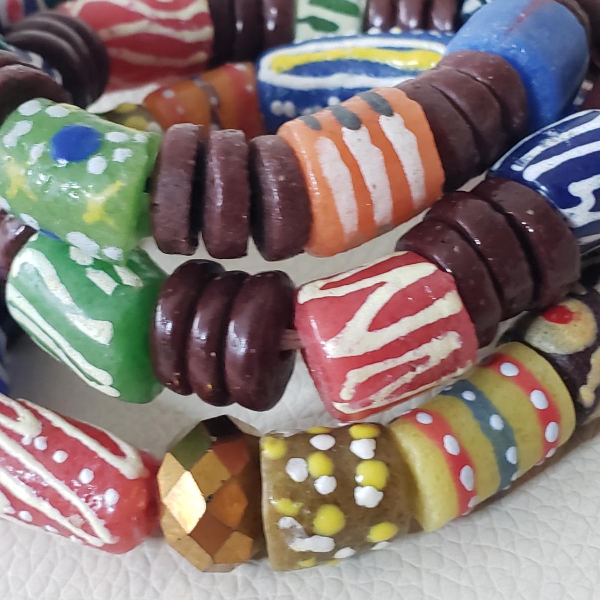 Ghana Beads Bracelets, 3pcs (Accra) Afrobeats Collection – Janeliasoul