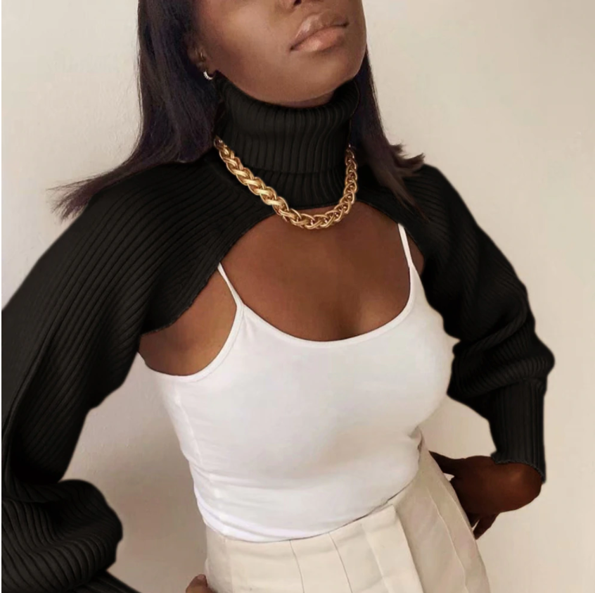 Turtleneck Pullover Sweater, Afrobeats Collection